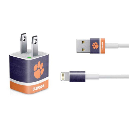 Clemson University Paw Logo iPhone Charger (5W USB) Skin