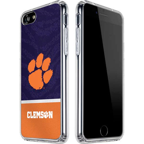 Clemson University Paw Logo iPhone SE (2nd & 3rd Gen) Clear Case