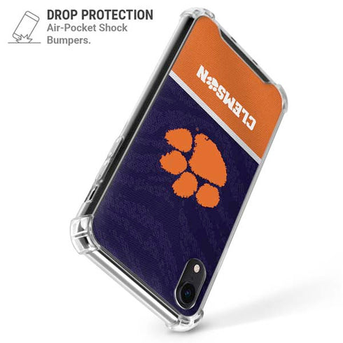 Clemson University Paw Logo iPhone XR Clear Case