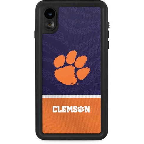 Clemson University Paw Logo iPhone XR Waterproof Case