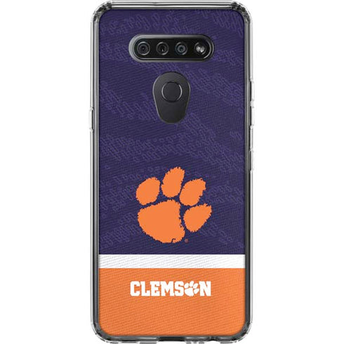 Clemson University Paw Logo LG K51/Q51 Clear Case