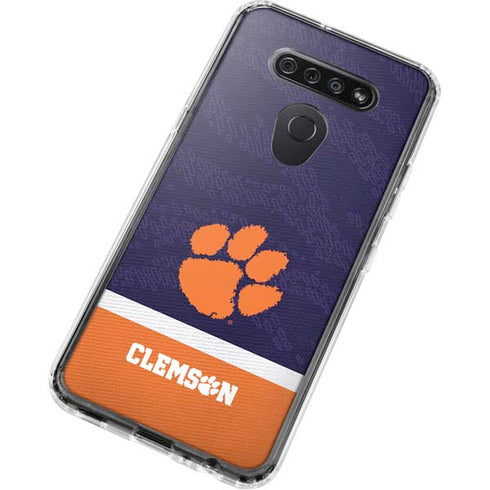 Clemson University Paw Logo LG K51/Q51 Clear Case
