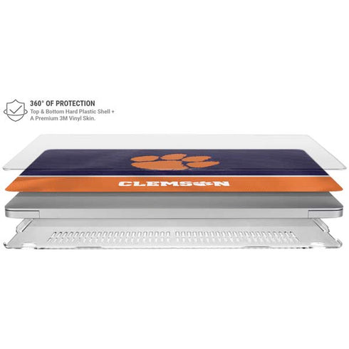 Clemson University Paw Logo MacBook Air 15in (2023-2025) Case plus Skin