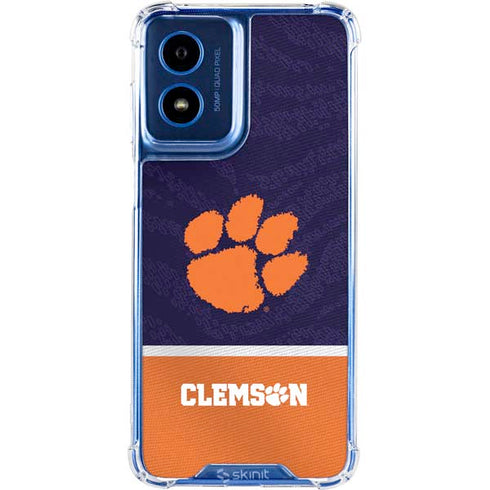 Clemson University Paw Logo Moto G 5G (2024) Clear Case