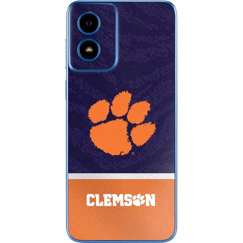 Clemson University Paw Logo Moto G Play 4G (2024) Skin