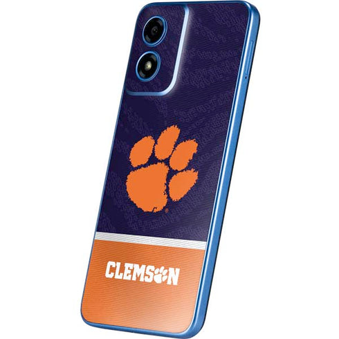 Clemson University Paw Logo Moto G Play 4G (2024) Skin