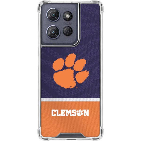Clemson University Paw Logo Moto G Play 5G (2025) Clear Case