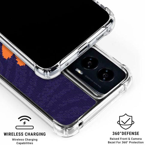 Clemson University Paw Logo Moto G Power 5G (2024) Clear Case