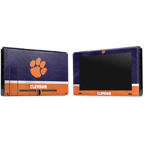 Clemson University Paw Logo Nintendo Switch Bundle Skin
