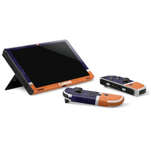 Clemson University Paw Logo Nintendo Switch OLED (2021) Skin