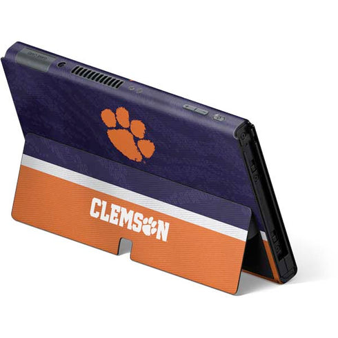Clemson University Paw Logo Nintendo Switch OLED (2021) Skin