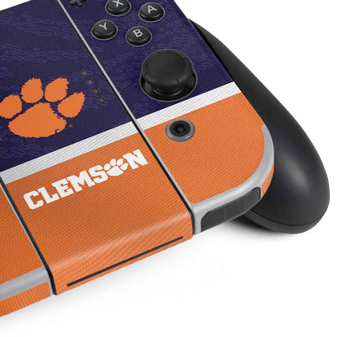 Clemson University Paw Logo Nintendo Switch OLED (2021) Skin