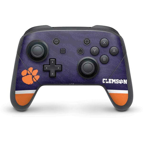 Clemson University Paw Logo Nintendo Switch Pro Controller Skin