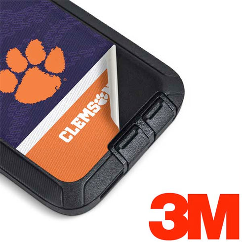 Clemson University Paw Logo Otterbox Defender Galaxy Skin