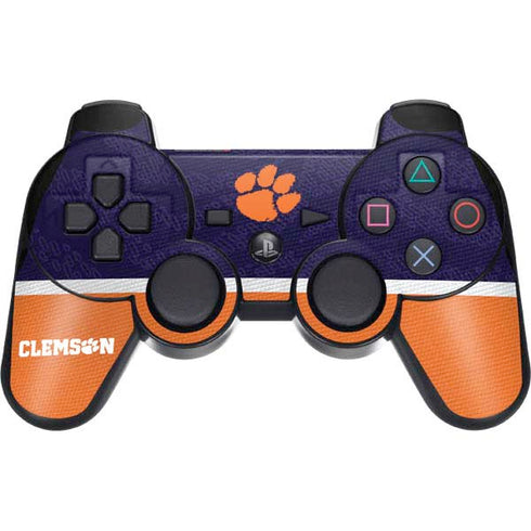 Clemson University Paw Logo PS3 Dual Shock wireless controller Skin