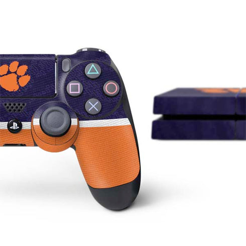 Clemson University Paw Logo PS4 Console and Controller Bundle Skin