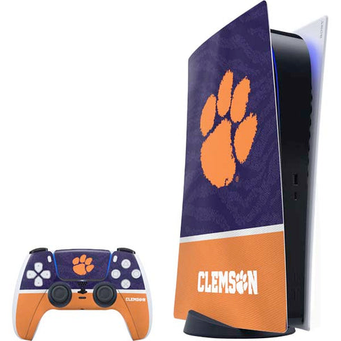 Clemson University Paw Logo PS5 Bundle Skin