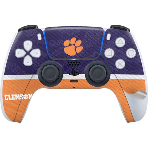 Clemson University Paw Logo PS5 Pro Bundle Skin