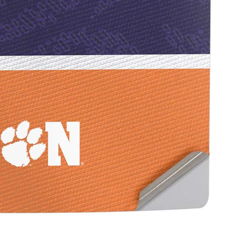 Clemson University Paw Logo PS5 Pro Disk Console Skin