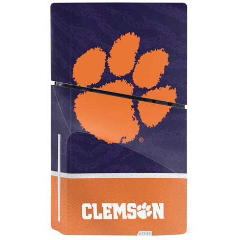 Clemson University Paw Logo PS5 Slim Disk Console Skin