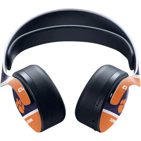 Clemson University Paw Logo PULSE 3D Wireless Headset for PS5 Skin