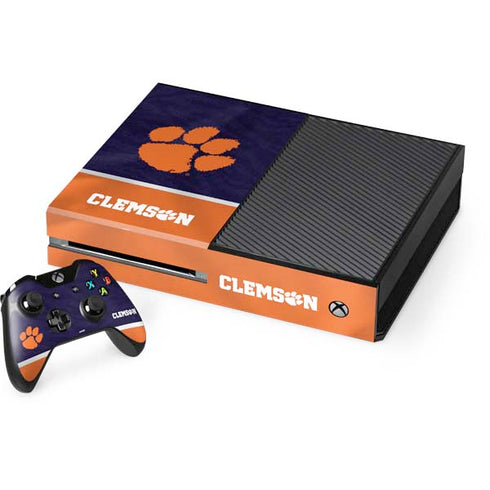 Clemson University Paw Logo Xbox One Console and Controller Bundle Skin