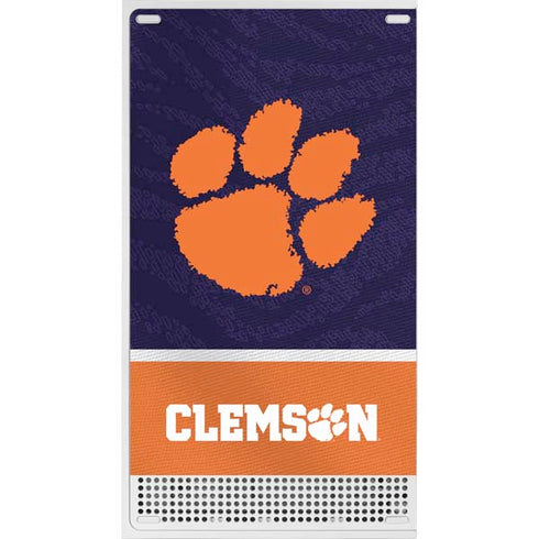 Clemson University Paw Logo Xbox Series S Bundle Skin