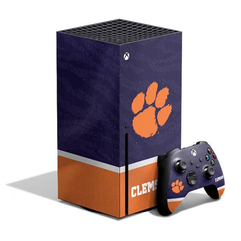 Clemson University Paw Logo Xbox Series X Bundle Skin