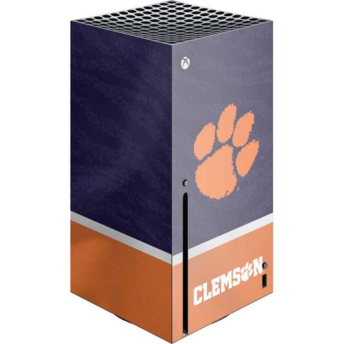 Clemson University Paw Logo Xbox Series X Console Skin