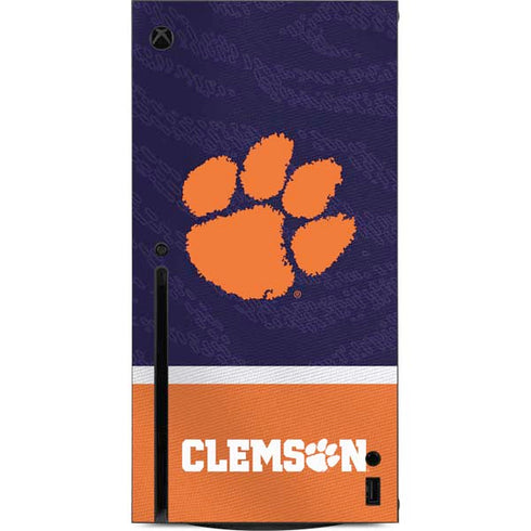 Clemson University Paw Logo Xbox Series X Console Skin