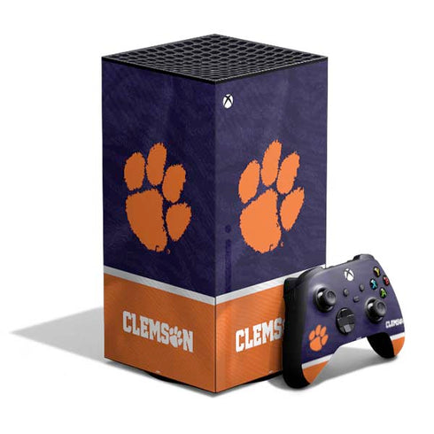 Clemson University Paw Logo XBox Series X Digital Edition Bundle Skin