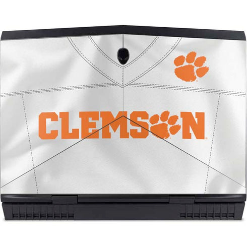 Clemson University White Jersey Dell Alienware Skin