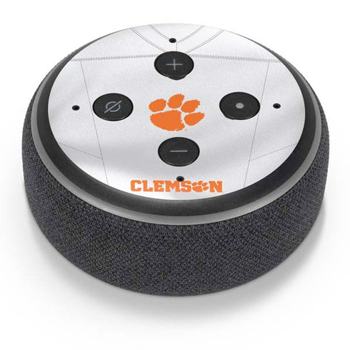 Clemson University White Jersey Amazon Echo Dot Skin