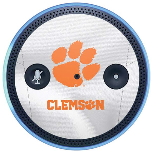 Clemson University White Jersey Amazon Echo Skin
