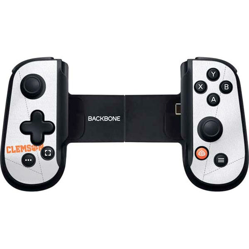 Clemson University White Jersey Backbone One for iPhone Game Controller Skin