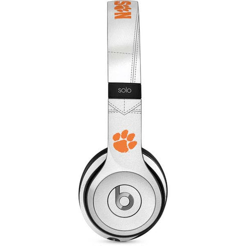 Clemson University White Jersey Beats Solo 2 Wired Skin