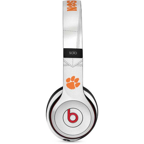 Clemson University White Jersey Beats Solo 2 Wireless Skin
