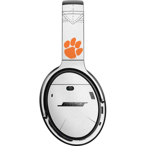 Clemson University White Jersey Bose QuietComfort 35 Headphones Skin