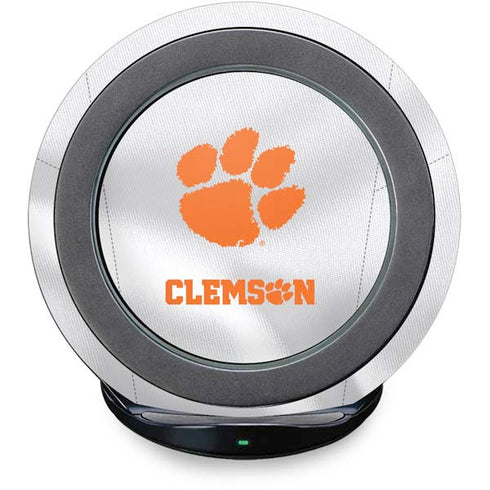 Clemson University White Jersey Fast Charge Wireless Charging Stand Skin