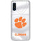 Clemson University White Jersey Galaxy A10e Clear Case