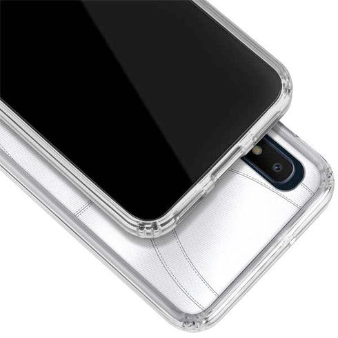 Clemson University White Jersey Galaxy A10e Clear Case