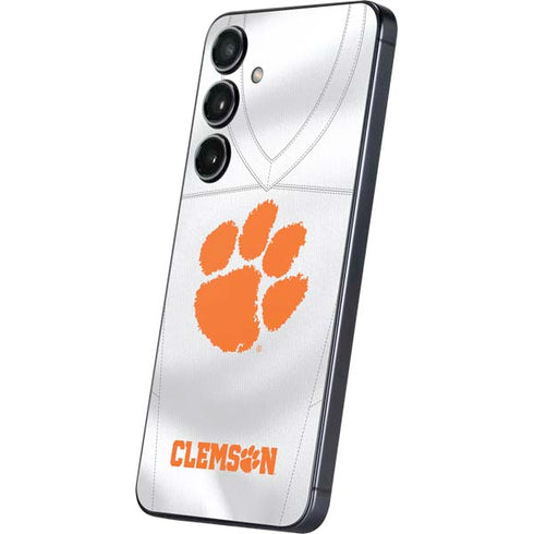 Clemson University White Jersey Galaxy A16 5G Skin