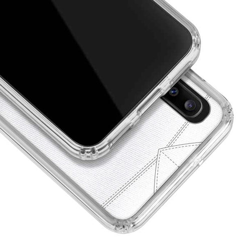 Clemson University White Jersey Galaxy A20 Clear Case