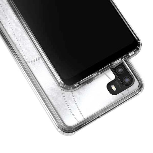 Clemson University White Jersey Galaxy A21 Clear Case