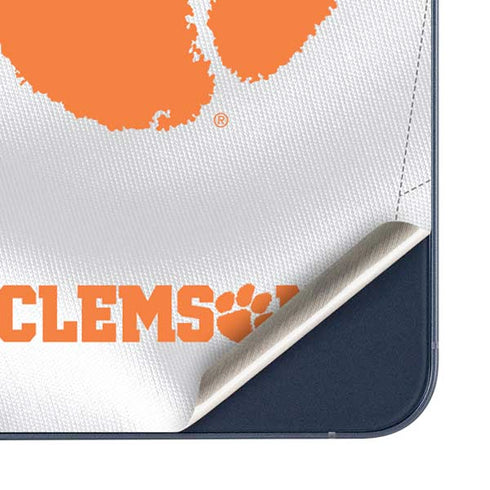 Clemson University White Jersey Galaxy A35 5G Skin