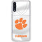 Clemson University White Jersey Galaxy A50 Clear Case