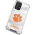 Clemson University White Jersey Galaxy A72 5G Clear Case