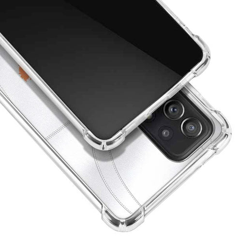 Clemson University White Jersey Galaxy A72 5G Clear Case