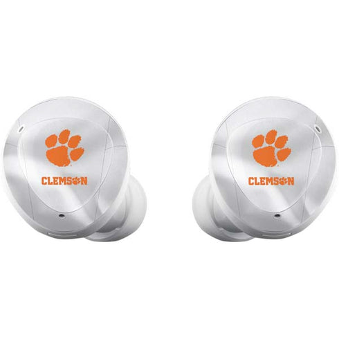 Clemson University White Jersey Galaxy Buds Plus Skin
