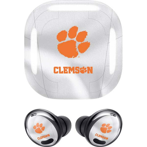 Clemson University White Jersey Galaxy Buds Pro Skin